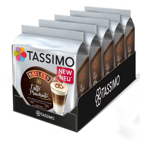 Набор кофе в капсулах Tassimo Baileys Latte Macchiato 5 упаковок в Перекресток