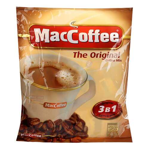 Напиток MacCoffee кофейный карамель растворимый 3в1 18 г 25 пакетиков в Перекресток