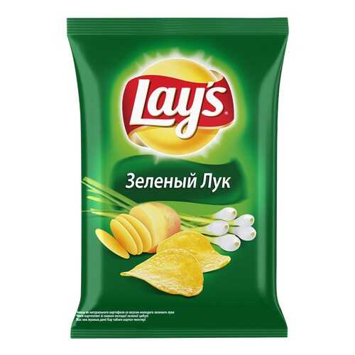 Чипсы Lay's из натурального картофеля молодой зеленый лук 90 г в Перекресток