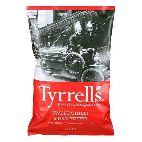 Чипсы Tyrrells с красным перцем и перцем чили 150г в Перекресток