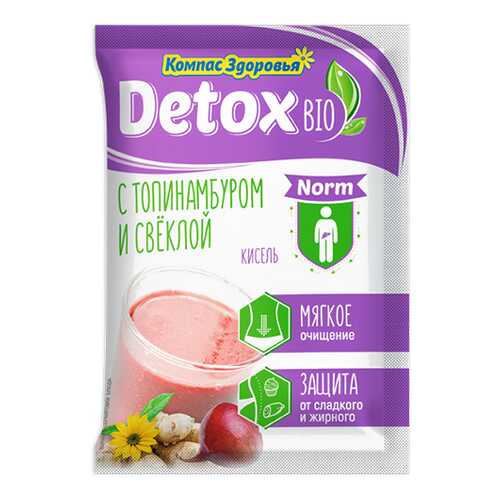 Кисель detox bio Norm С топинамбуром и свеклой Компас здоровья 25 г в Перекресток