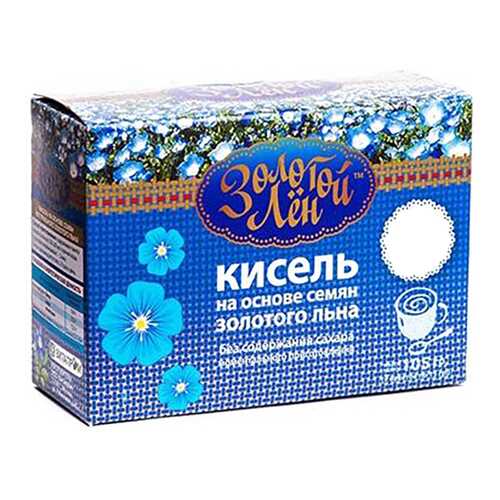 Кисель на льняной основе Золотой лен ассорти 7 пакетов по 15 г в Перекресток