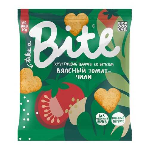 Мультизлаковые фигурки Take a Bite Паффы со вкусом Вяленый томат-чили, 30 гр в Перекресток