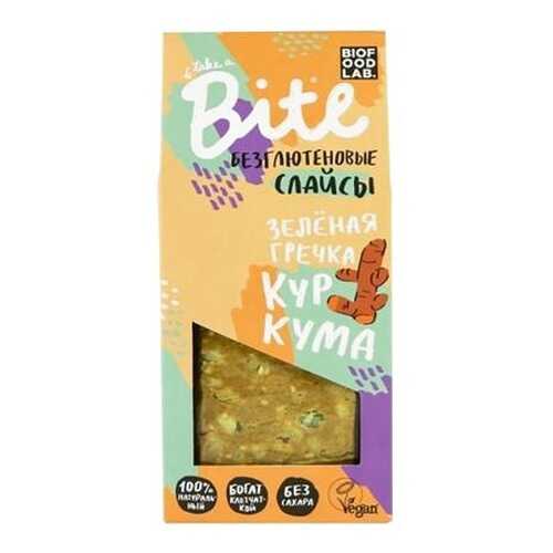 Хлебцы хрустящие Take a Bite слайсы из зеленой гречки с куркумой 100 г в Перекресток