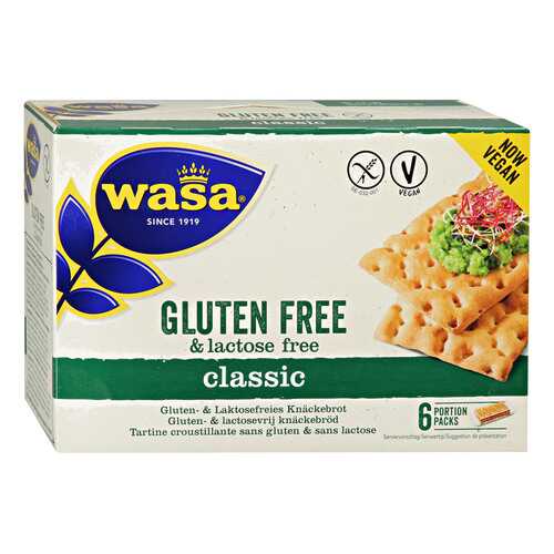 Хлебцы Wasa Classic Gluten Free lactose Free Vegan без содержания глютена и лактозы 240 г в Перекресток