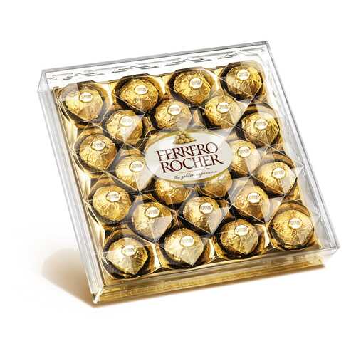 Конфеты Ferrero Rocher хрустящие с лесным орехом 300 г в Перекресток