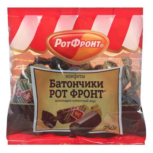 Конфеты Рот Фронт батончики шоколадно-сливочный вкус 250 г в Перекресток