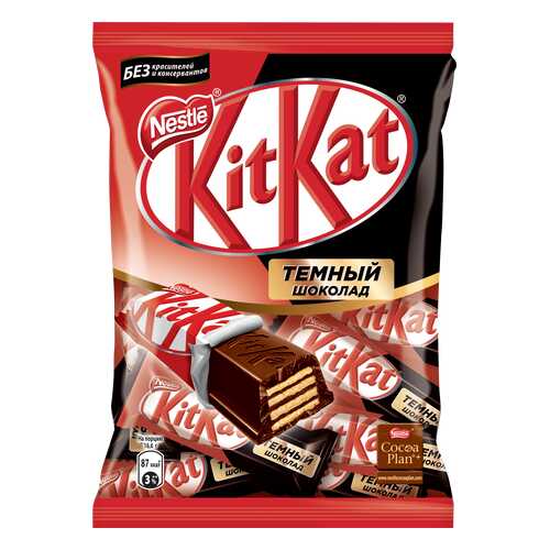 Темный шоколад Kit Kat dark с хрустящей вафлей 169 г в Перекресток