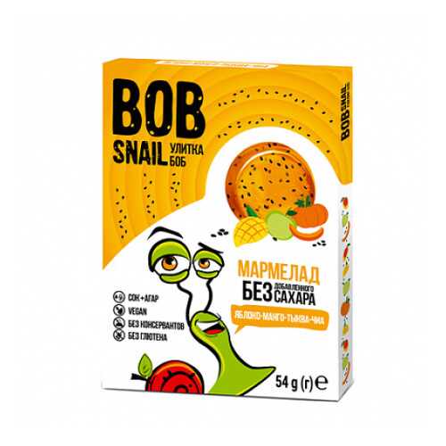 Мармелад фруктово-овощной Яблоко, манго, тыква, чиа Bob Snail 54 г в Перекресток