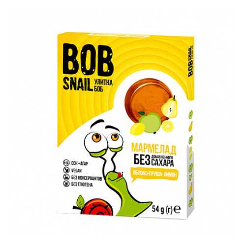 Мармелад фруктовый Яблоко, груша, лимон Bob Snail 54 г в Перекресток