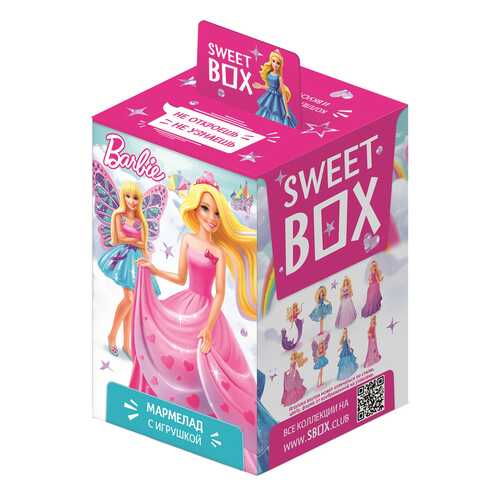 Мармелад Sweet box barbie с игрушкой в коробочке 10 г в Перекресток