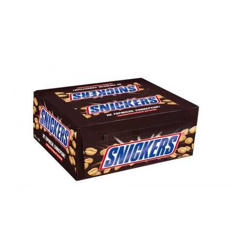 Батончик Snickers шоколадный 50.5 г 48 штук в Перекресток