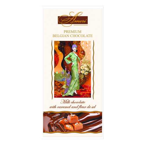 Шоколад Ameri Milk Chocolate with Caramel and Fleur de Sel 31% Cocoa 100 г в Перекресток