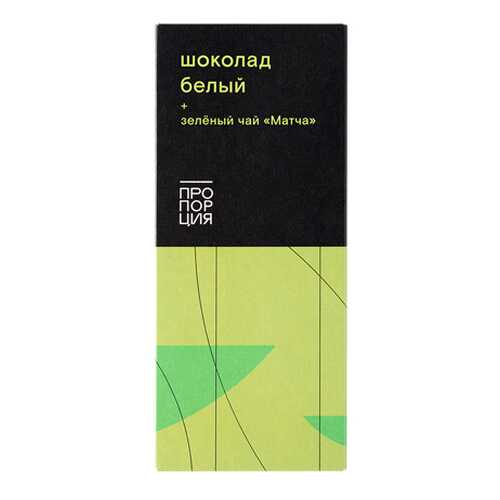 Шоколад белый с зелёным чаем матча Пропорция 75 г в Перекресток