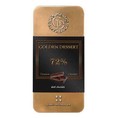 Шоколад Golden Dessert, горький 72%, 100 гр в Перекресток