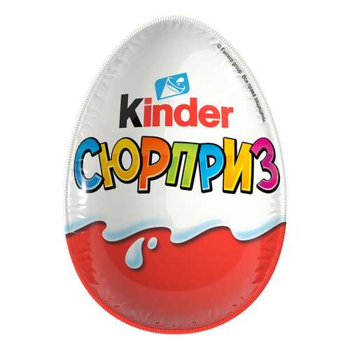 Яйцо Kinder Сюрприз из молочного шоколада с игрушкой Белое яйцо 60 г в Перекресток