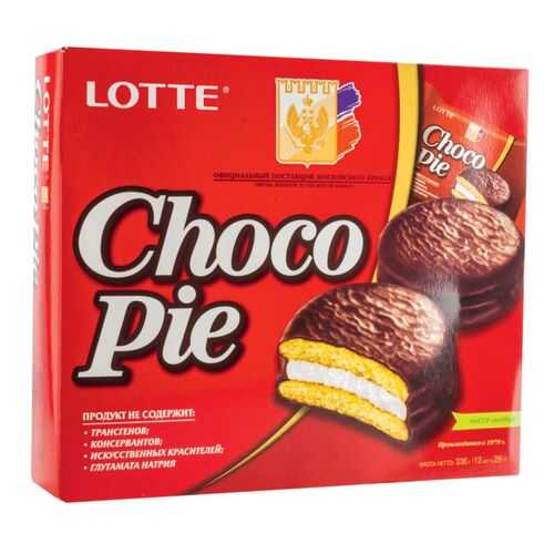 Пирожное choco pie Lotte 336 г в Перекресток