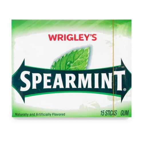 Жевательная резинка Wrigley's Spearmint 15 пластинок США в Перекресток