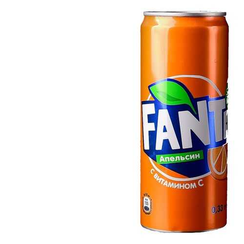 Напиток газированный Fanta апельсин жестяная банка 0.33 л в Перекресток