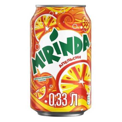 Напиток Mirinda апельсин жестяная банка 0.33 л в Перекресток